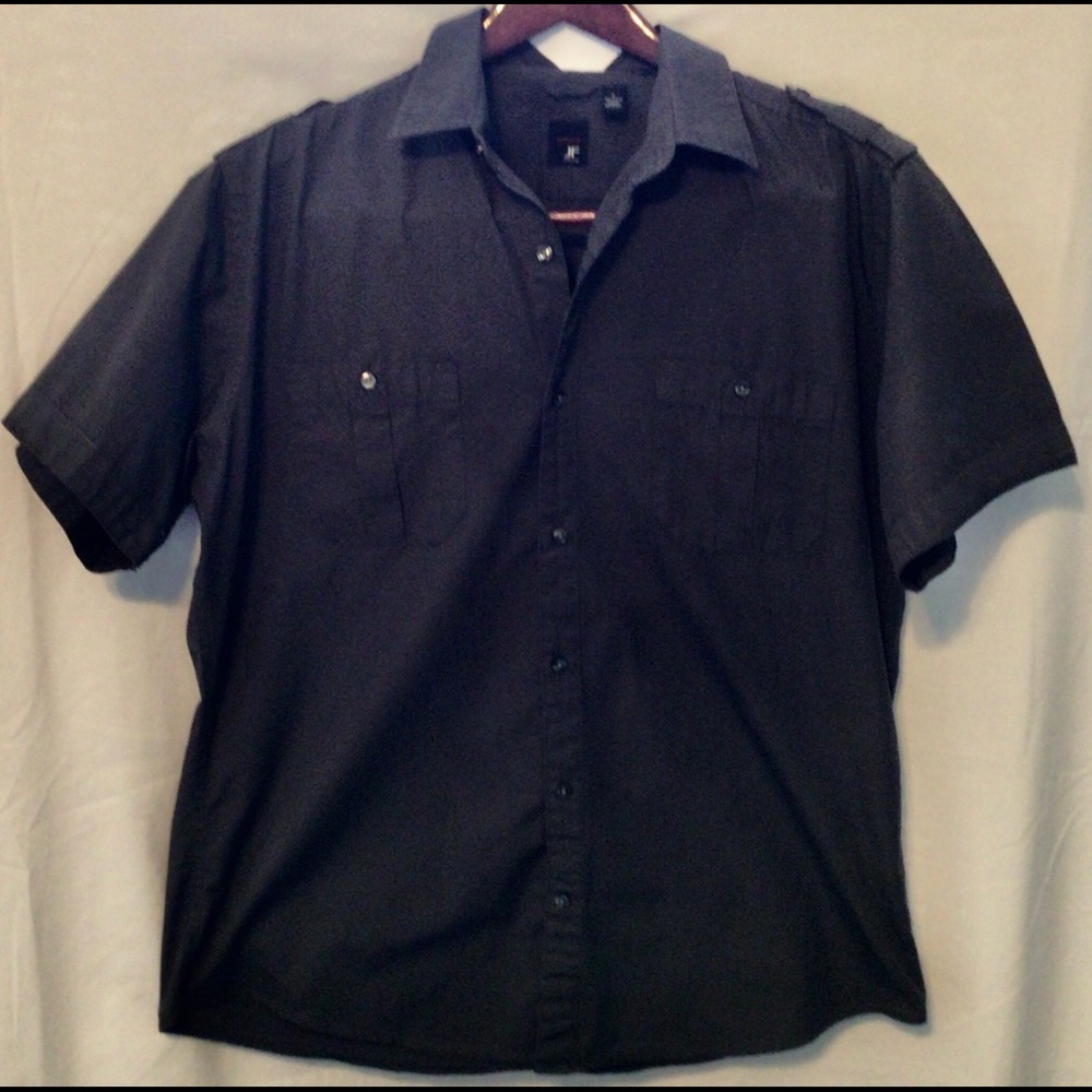 J.Ferrar Modern Fit Military Style Button Down XL